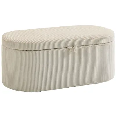 HOMCOM sedežna klop poliester, pena 105D x 51Š x 49V cm Bež