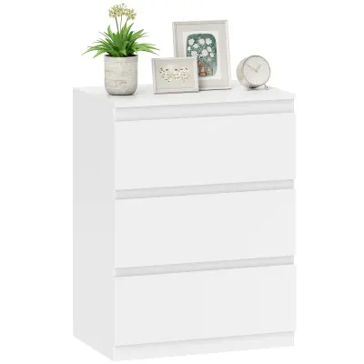 HOMCOM Komoda iverna plošča 60D x 40Š x 79V cm Bela