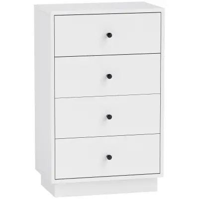 HOMCOM Komoda iverna plošča 47D x 29Š x 75V cm Bela