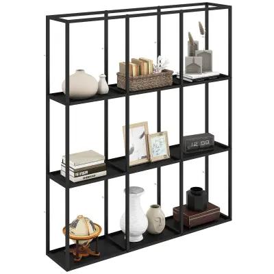 HOMCOM stensko stojalo kovina 87,5D x 18Š x 100V cm črno