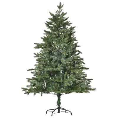 HOMCOM božično drevo PVC, PE, kovina Ø105 x 150V cm zeleno