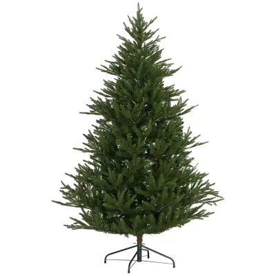 HOMCOM božično drevo plastika, kovina 110D x 110Š x 183V cm zeleno