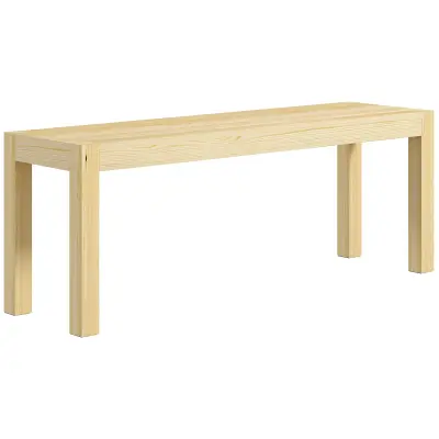 HOMCOM klop borovina 120D x 33Š x 45V cm naravni les