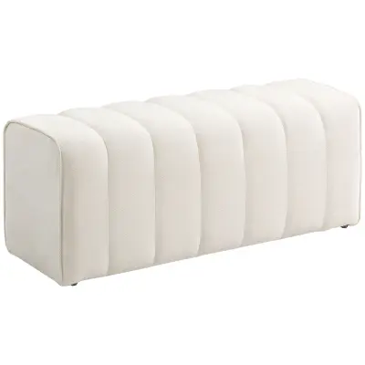 HOMCOM klop poliester, večslojna plošča 110D x 40Š x 44V cm krem