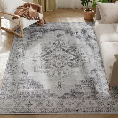 HOMCOM preproga flanel 230D x 160Š x 1V cm sivo