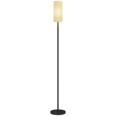 HOMCOM stoječa svetilka kovina, poliester 22D x 22Š x 163V cm črno+belo