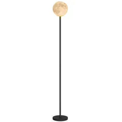 HOMCOM stoječa svetilka ABS, kovina 18D x 18Š x 140V cm črno