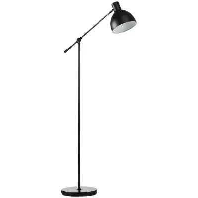 HOMCOM stoječa svetilka jeklo 30D x 30Š x 131V cm črno
