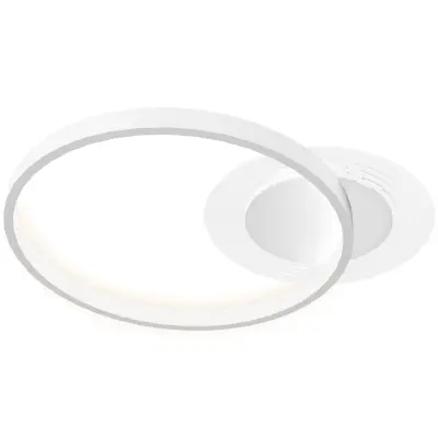 HOMCOM stropna svetilka kovina, akril 50D x 40Š x 7,4V cm belo
