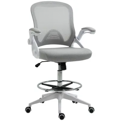 Vinsetto pisarniški stol poliester, umetna masa 64D x 60Š x 106–126V cm Svetlo siva