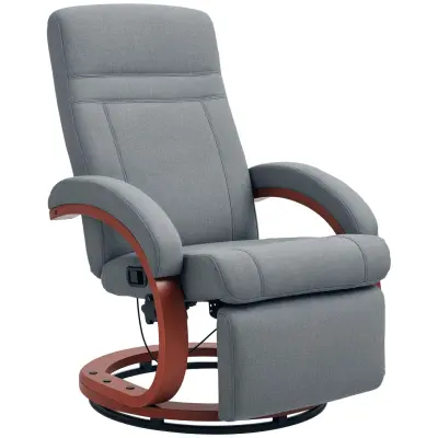 HOMCOM sprostitveni naslonjač poliester 86D x 68Š x 100V cm Siva