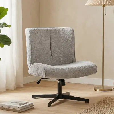 HOMCOM naslonjač poliester 75D x 63Š x 82–90V cm Siva
