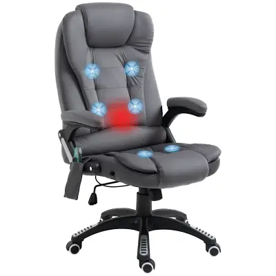 Vinsetto masažni stol žamet (100% poliester), pena 67Š x 74G x 107 116V cm Temno siv