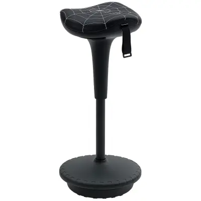 Vinsetto pisarniški stolček umetna masa, najlon 34D x 34Š x 65,5–83,5V cm Črna