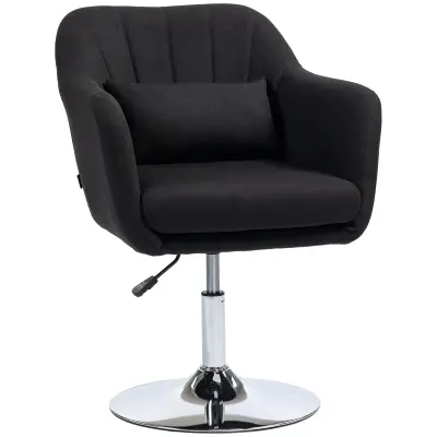 HOMCOM naslonjač poliester 60Š x 60G x 79–91V cm Črna