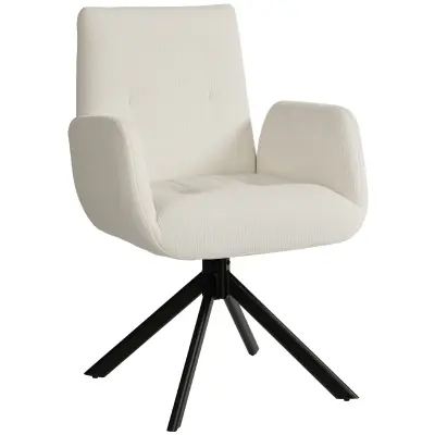 HOMCOM naslonjač poliester 60D x 61Š x 88V cm Krem bela