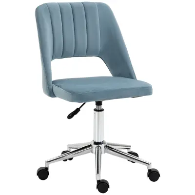 Vinsetto pisarniški stol poliester 48Š x 60G x 79–91V cm Modra