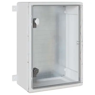 vidaXL Nadzorna omara Siva 42 x 19,5 x 50 cm ABS plastika