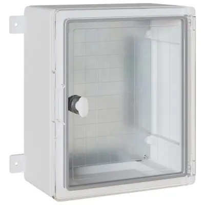 vidaXL Nadzorna omara Siva 37 x 16,5 x 35 cm ABS plastika