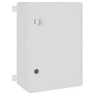 vidaXL Nadzorna omara Siva 42 x 19,5 x 50 cm ABS plastika
