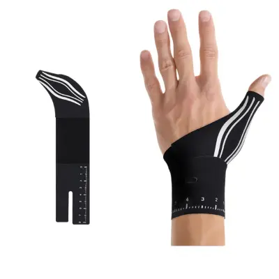 Unisex Lahka opornica za palec - Podpora za zapestje - Leva roka - Črna Black  Leva roka
