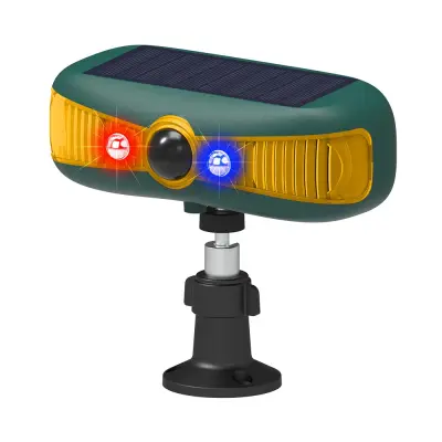 Solarni alarm z glasovnim in ultrazvočnim odganjalcem živali - senzor gibanja