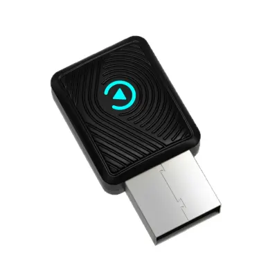 Brezžični adapter CarPlay - črn: pretvornik žičnega v brezžični CarPlay