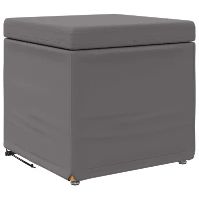 vidaXL Stolica Siva 41 x 41 x 40 cm Umetno Usnje in Umetno Leseno