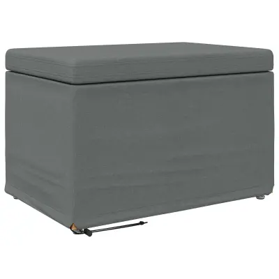 vidaXL Stolica Temno siva 61 x 41 x 40 cm Tkanina in obdelano les