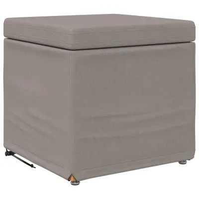 vidaXL Stolica Taupe 41 x 41 x 40 cm Tkanina in obdelano les