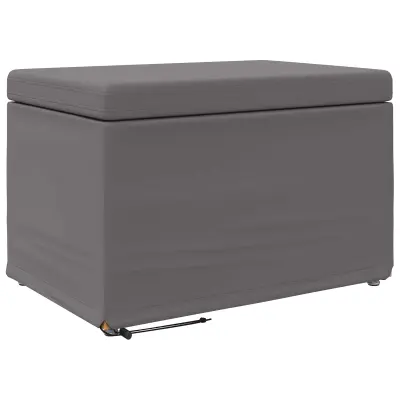 vidaXL Stolica Siva 61 x 41 x 40 cm Umetno Usnje in Umetno Leseno