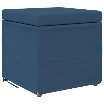 vidaXL Stolica Modra 41 x 41 x 40 cm Tkanina in obdelano les