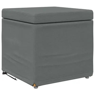 vidaXL Stolica Temno siva 41 x 41 x 40 cm Tkanina in obdelano les