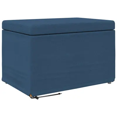vidaXL Stolica Modra 61 x 41 x 40 cm Tkanina in obdelano les