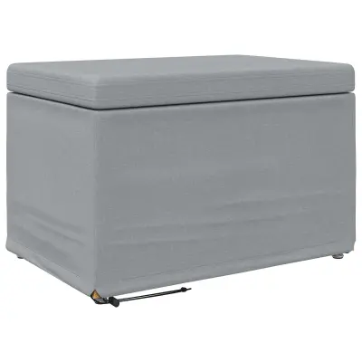 vidaXL Stolica Svetlo siva 61 x 41 x 40 cm Tkanina in obdelano les