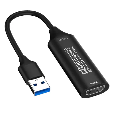 4K HDMI snemalna kartica USB 3.0 za pretakanje v živo in snemanje Black