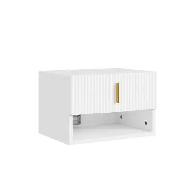 Stenska nočna omarica s predalom Bela 40x30x26cm FBT176-E-W