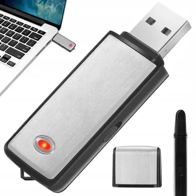 Mini aku. vohunski snemalnik USB ključek diktafon 8GB