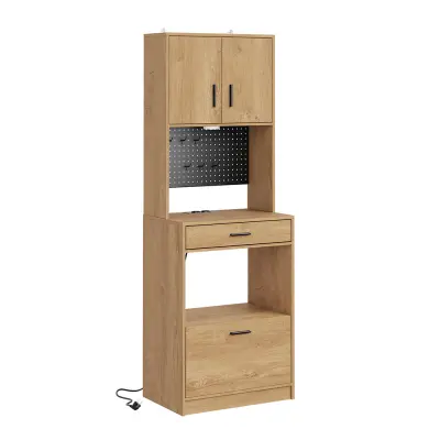 Visoka kuhinjska omarica Svetli Hrast 60x40x170cm FSB98-E-N