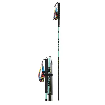 Ogljikove palice: Ogljikove pohodske palice 2-pack 125cm – ultralahke z volfram konicami