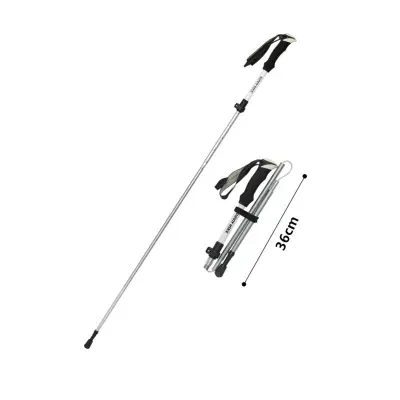 2-delni nastavljivi aluminijaste pohodne palice 165-190 cm, 5-sekcijske White
