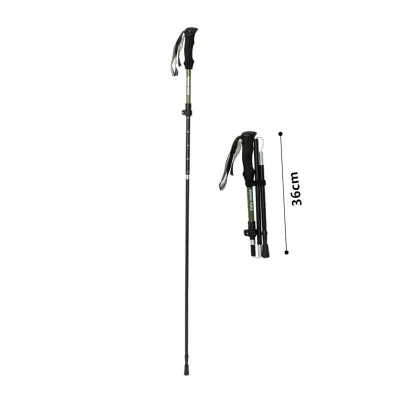2-delni nastavljivi aluminijaste pohodne palice 165-190 cm, 5-sekcijske Green