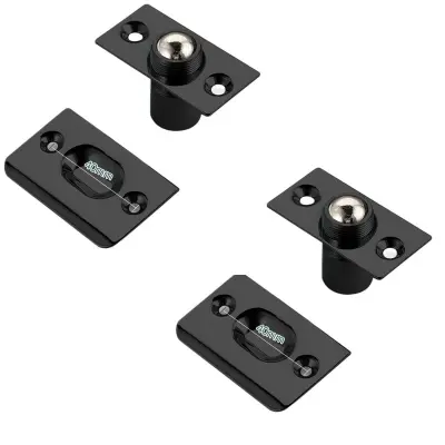 Skrit kroglični zapah za vrata, 2 kosa, nastavljiv, baker+nerjaveče Black