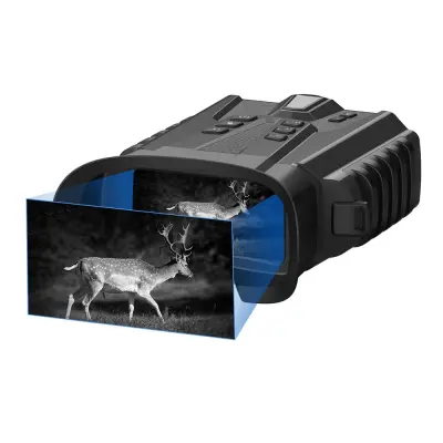Visokoločna digitalna nočna vizija z 4x zoomom in infrardečo osvetlitvijo Black