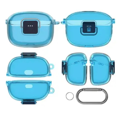 TPU zaščitni ovitek za JBL Tune Buds 2 s preklopom, pralen Blue