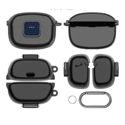 TPU zaščitni ovitek za JBL Tune Buds 2 s preklopom, pralen Black