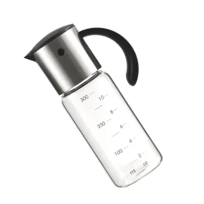 300ml borosilikatna steklenica z nerjavečim ptičjim izlivalnikom