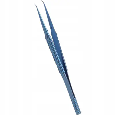Prečna Tytanova Tweezers – Visoka Natančnost, Zvita Konica | Dolžina 140 Mm, HRC 40°, Odporen Proti Koroziji