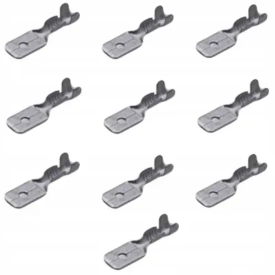 Set 10 Izoliranih Moških Konektorjev 6.3x0.8 Mm – Varnostno Povezovanje Žic | Izolacijski Material