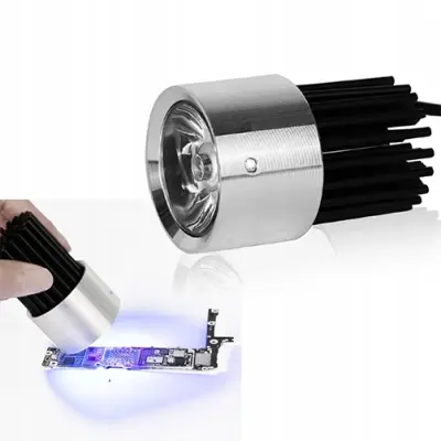 UV Lučka Za Utrjevanje Spajkalne Maske – USB 5V, Vijolična LED, 5,9x3,9 Cm, Kabel 180 Cm